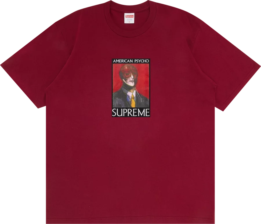 Supreme American Psycho Tee 'Cardinal'