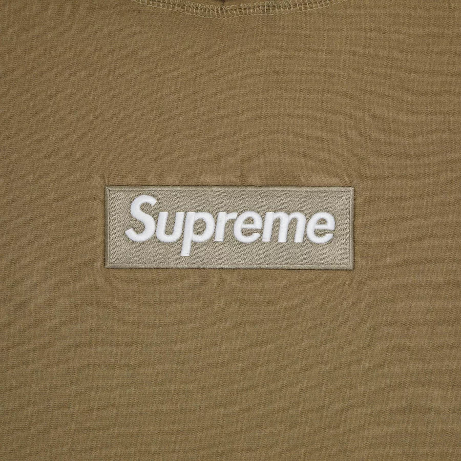 Supreme Box Logo Hooded Sweatshirt (FW23) Dark Sand