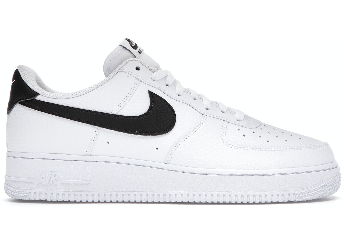 Air Force 1 Low '07 White Black Pebbled Leather
