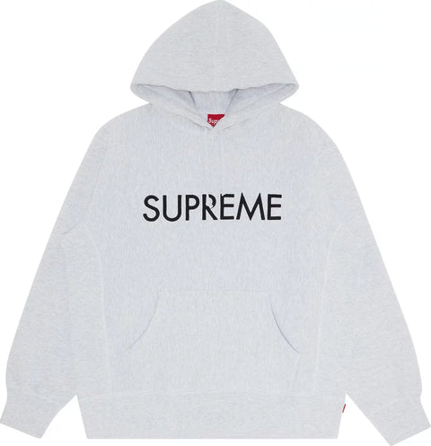 Supreme Capital Hooded SweatshirtAsh Grey