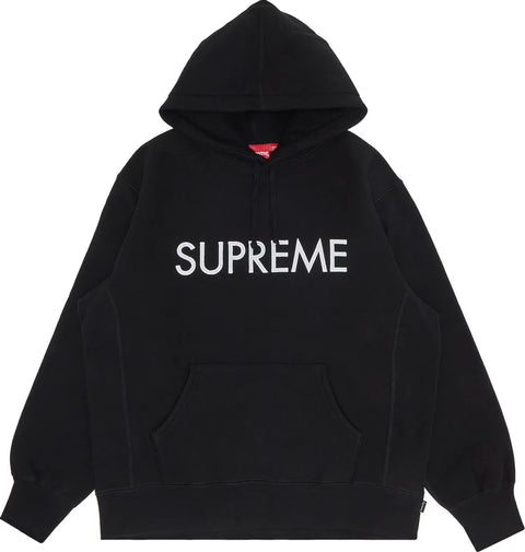 Supreme Capital Hooded SweatshirtBlack