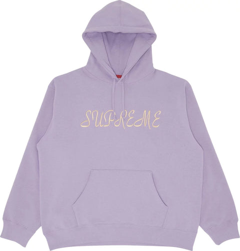 Supreme Script Hooded Sweatshirt 'Violet'