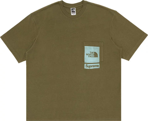 Supreme x The North Face Printed Pocket Tee 'Olive'