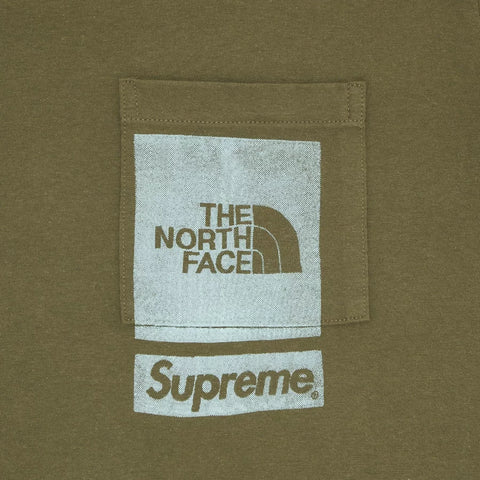 Supreme x The North Face Printed Pocket Tee 'Olive'