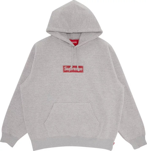 Supreme Inside Out Box Logo Hooded Sweatshirt Heather Grey GOATED