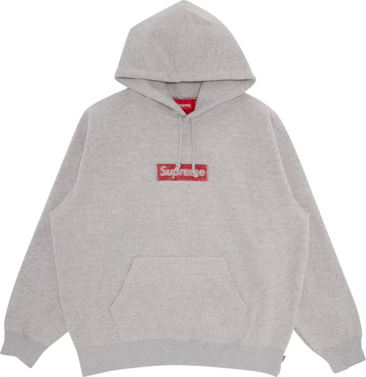 Supreme Inside Out Box Logo Hooded Sweatshirt 'Heather Grey'