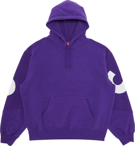 Supreme Big Logo Jacquard Hooded Sweatshirt 'Purple'