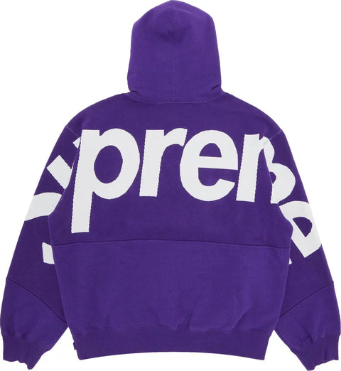 Supreme Big Logo Jacquard Hooded Sweatshirt 'Purple'