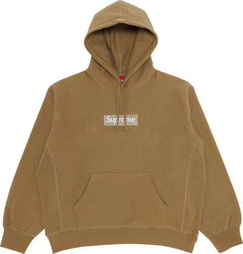 Supreme Box Logo Hooded Sweatshirt (FW23) Dark Sand