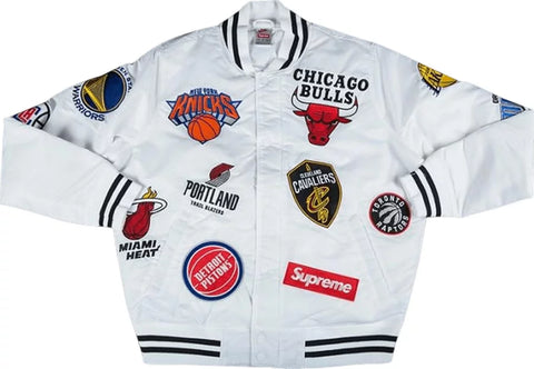 Supreme x Nike x NBA Teams Warm Up Jacket 'White'