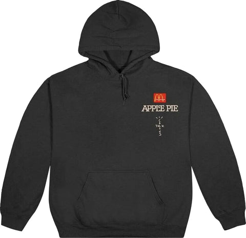 Travis Scott x McDonald's Apple Pie HoodieWashed Black