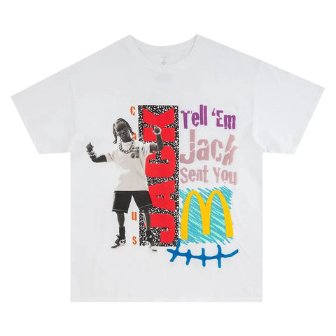 Travis Scott x McDonald's Jack Smile T-shirtWhite