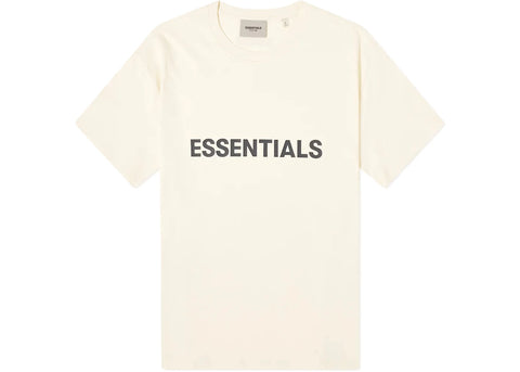 Fear of God Essentials Boxy T-Shirt Applique Logo Butter Cream