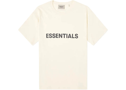 Fear of God Essentials Boxy T-Shirt Applique Logo Butter Cream