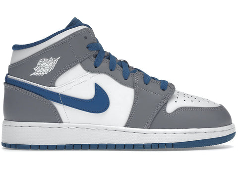 Jordan 1 Mid True Blue Cement (GS)