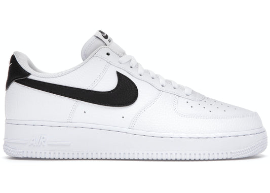 Air Force 1 Low '07 White Black Pebbled Leather