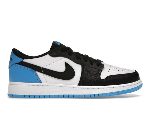 Jordan 1 Retro Low OG Black Dark Powder Blue (GS)