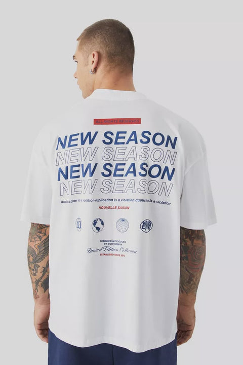 OVERSIZED NEW SEASON GRAPHIC T-SHIRT