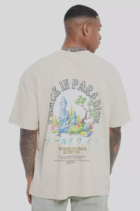 OVERSIZED PEACE IN PARADISE T-SHIRT