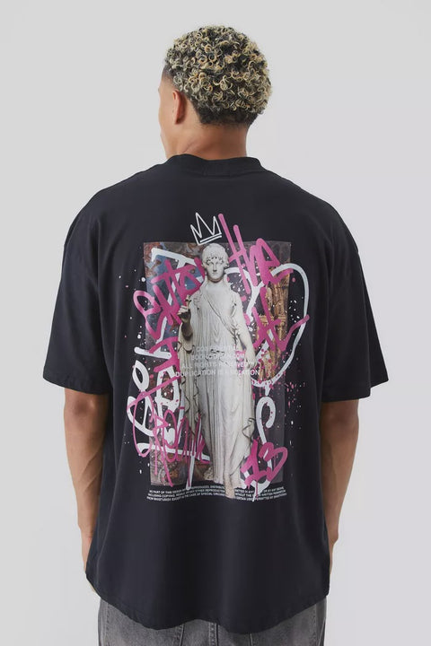 TALL OVERSIZED RENAISSANCE GRAFFITI T-SHIRT